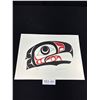 Image 1 : Very Nice Signed West Coast Native Print Eagle 15" x 11"