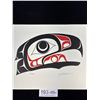 Image 2 : Very Nice Signed West Coast Native Print Eagle 15" x 11"