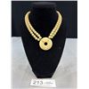 Image 1 : Antique Ivory? Necklace on Gold Chain Qualiy!