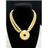 Image 2 : Antique Ivory? Necklace on Gold Chain Qualiy!