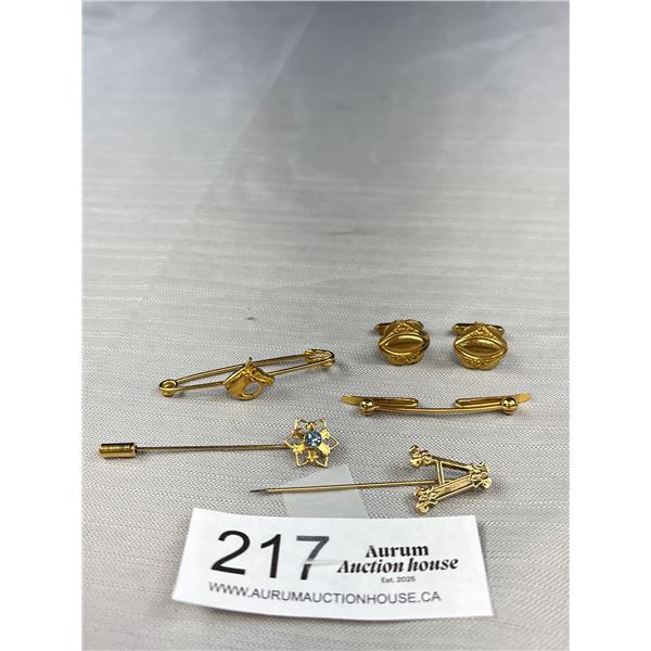 Antique Gold Jewelry Lot Very Nice!