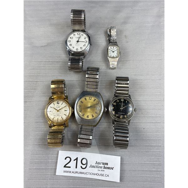 Lot of Mannual Watches For Parts or Repair - Prefex 17 Jewel