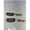 Image 3 : Nice Lot of Vintage Canadian Military Collars and Titles