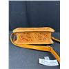 Image 6 : Very Nice Hand Tooled Mexican Leather Clutch Purse w/ Floral Design