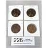 Image 1 : Lot of 4 1912 British Large Pennies