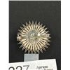Image 2 : 800 Silver Filigiree 2" Diameter Flower Brooch