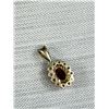 Image 3 : Vintage Gold Garnet Stone Pendant