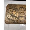 Image 2 : Nicely Carved First Nation Killer Whale Plaque 22"x14" Signed GR '99
