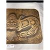 Image 3 : Nicely Carved First Nation Killer Whale Plaque 22"x14" Signed GR '99