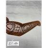 Image 3 : Nicely Carved 13" Wide First Nations Seal Signed by Glenn Edwards Feb 21 '84