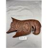 Image 3 : Nicely Carved Eagle Plaque Good Luck in Hunting Carved By Rocky Jones
