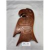 Image 1 : Nicely Carved Eagle Plaque Good Luck in Hunting Carved By Rocky Jones