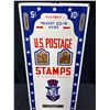 Image 3 : Vintage US Postage Stamp Dispenser, Locked with No Keys, 5c, 20" Tall