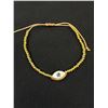 Image 2 : Gold Beads Evil Eye Adjustable Length Bracelet