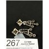 Image 3 : Nice Pair of Rhinestone Dangle Earrings 3"