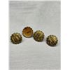 Image 2 : 1930s Japanese Gold Inlay Buttons (Fine Details)
