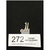 Image 1 : A Sterling + Diamond Look "M" Pendant 1.5"