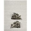 Image 2 : Pair of Vintage 1930s Silver Cherub/Angel Clips
