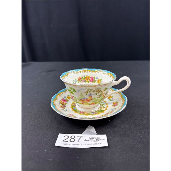 Nice Early Royal Albert "Chelsea Bird" Cup + Saucer