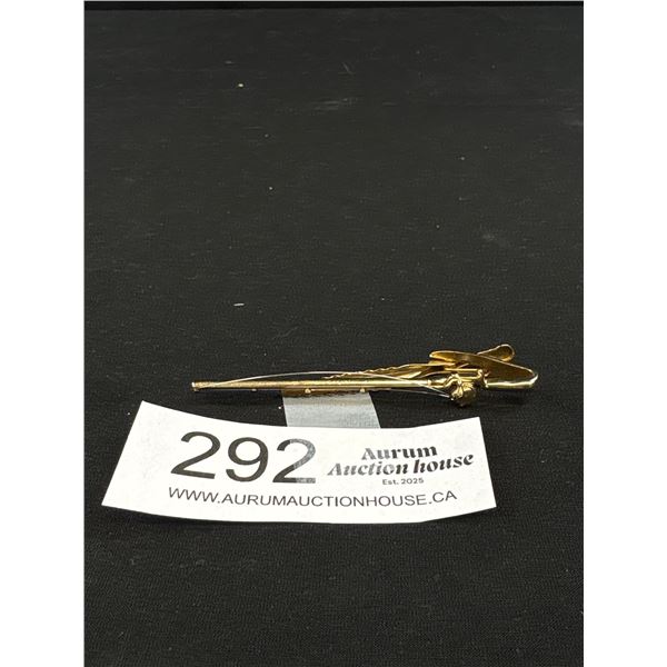 Vintage 1950s Tie Clip (Fly Rod)