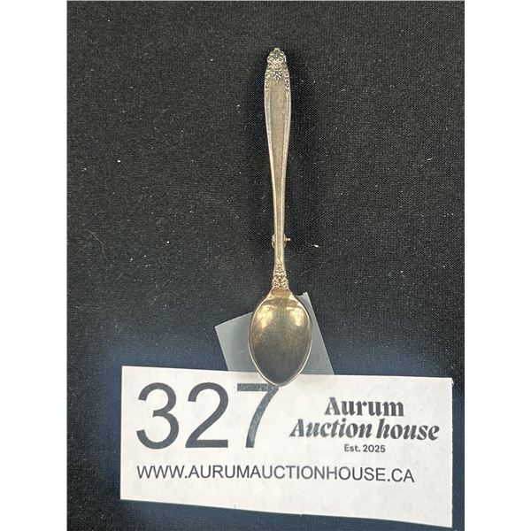 Unusual Sterling Spoon Brooch (Nice Item)