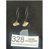 Image 1 : Pair of Unusual Modernist Sterling Earrings 2" Long