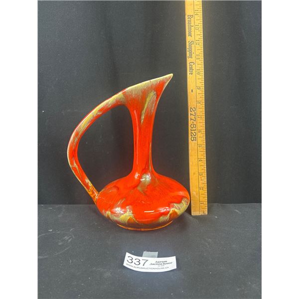 Vintage 1970's Canadian Potteries 10" Tall Water Jug Vase
