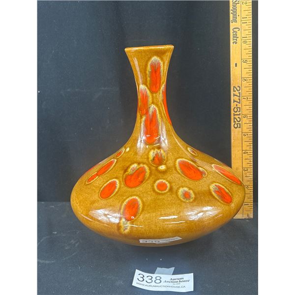 Vintage 1970's Canadian Potteries 10" Tall Vase