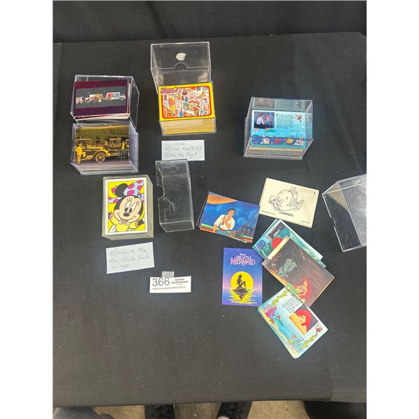 4 Small Acrylic Cases of Trading Cards Mini and Me, Pepsi, Where and Why, etc
