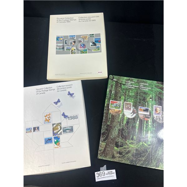 1983, 85, and 88 Canadian Stamps with Books, Never Used