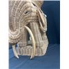Image 3 : Very Nice 21" Tall x 28" Long Wicker Elephant
