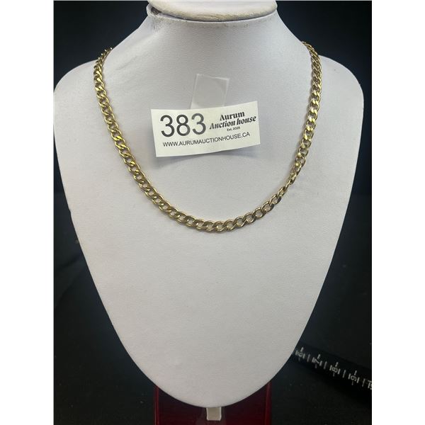 Vintage Gold Colour Links Necklace, Heavy