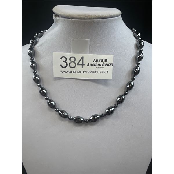 Black Magnetic Beads Necklace