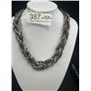 Image 1 : Twisted Silver Tone Necklace