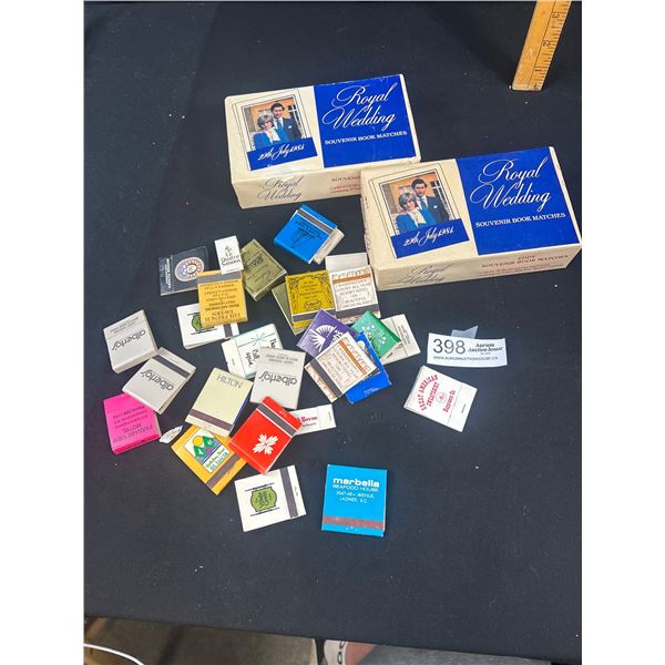 2 Unopened Boxes of Royal Wedding Matches + Loose Matches