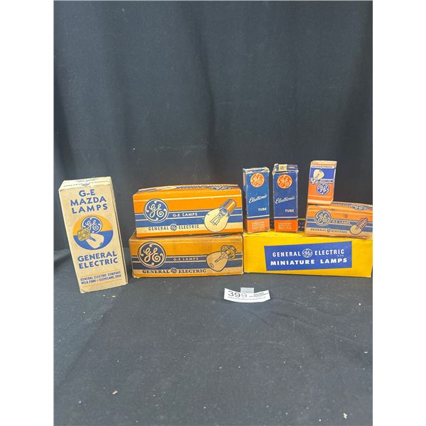 Lot of General Electric Automotive Lamp Bulbs Boxes Mostly Full