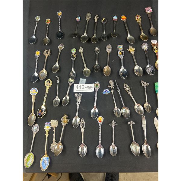 Lot of Plus 50 Canadian  Souvenier Spoons PNE BC Ferries ETC..