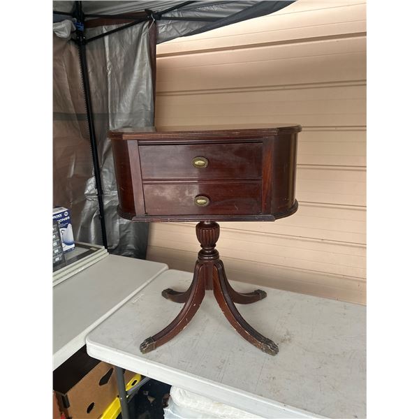 1950's Radio in Decorative Wood Stand No Shipping