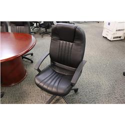 Black Leather Highback Executive Chair