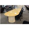 Image 1 : Burled Maple Inlaid 12' Boardroom Table