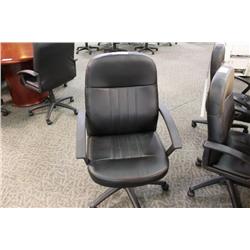 Black Leather Highback Chair