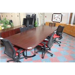 Mahogany 12' Boardroom Table