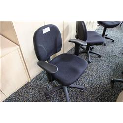 Black Ergonomic Adjustable Task Chair With Arms