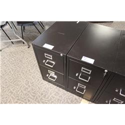 Black 2 Drawer Vertical File Cabinet