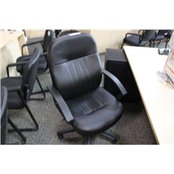 Black Leather Highback Executive Chair