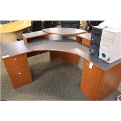 Grey Top Corner Desk