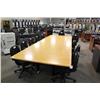 Image 1 : Maple Inlayed 15 Ft Boardroom Table