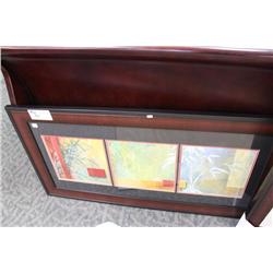 Mahogany Framed Bamboo Collage