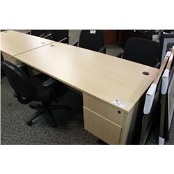 Maple 30" X 66" Executive Desk