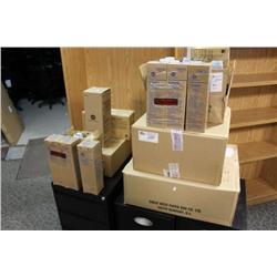 Lot Of Toner And 3 File Cabinets